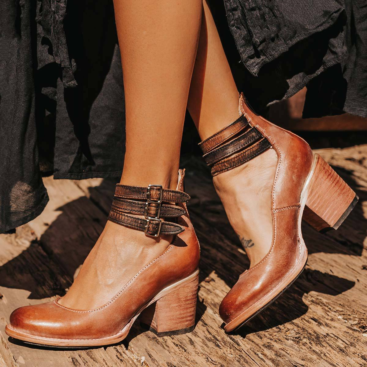 Women's comfort strap heels – The Margaret by Huna – view 5