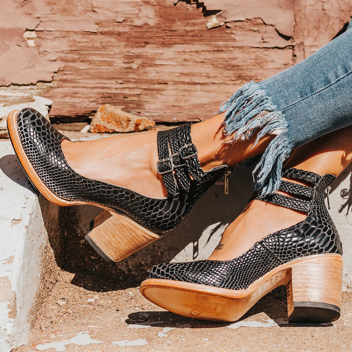 Women's comfort strap heels – The Margaret by Huna – view 6