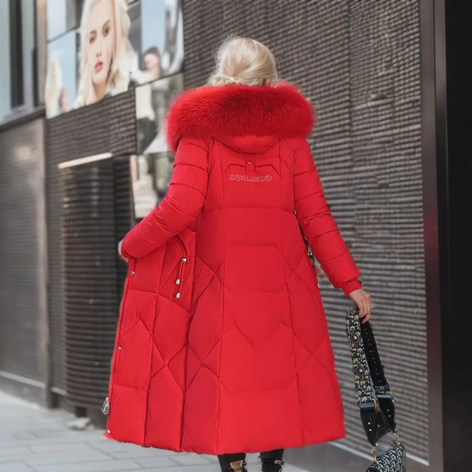 Women's Puffer Coat – The Delphine-Rose by Huna – view 4