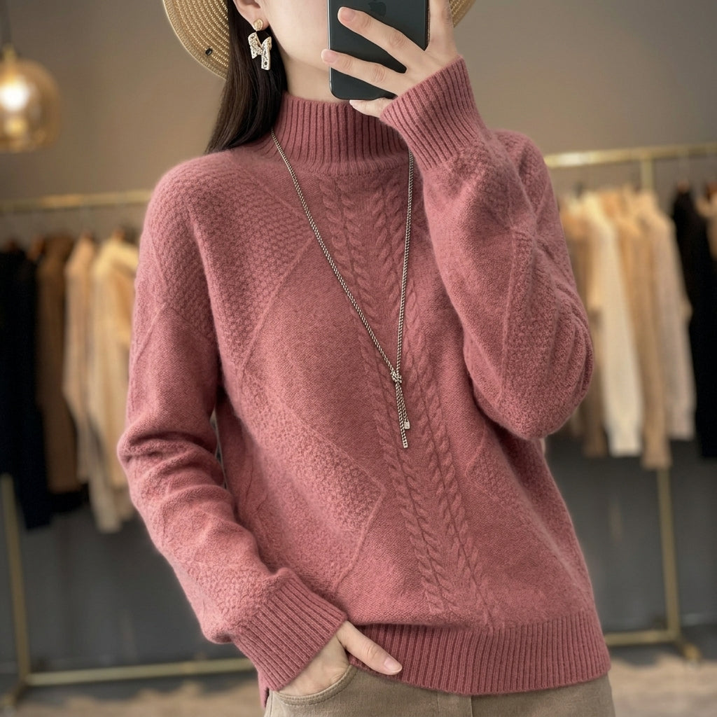 Women's Cashmere Jumper UK – Soft Everyday Knit – The Leontine – image 2