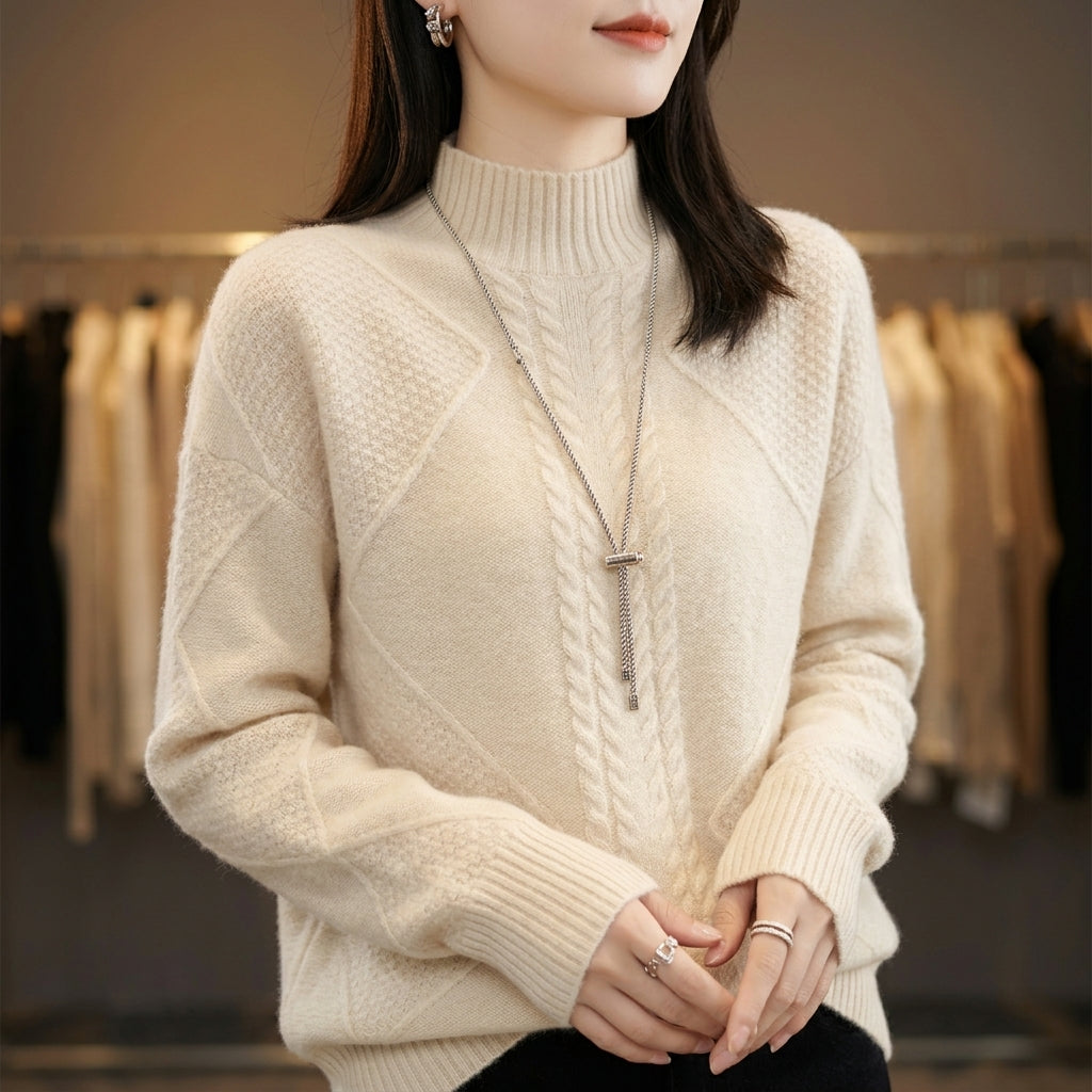 Women's Cashmere Jumper UK – Soft Everyday Knit – The Leontine – image 3