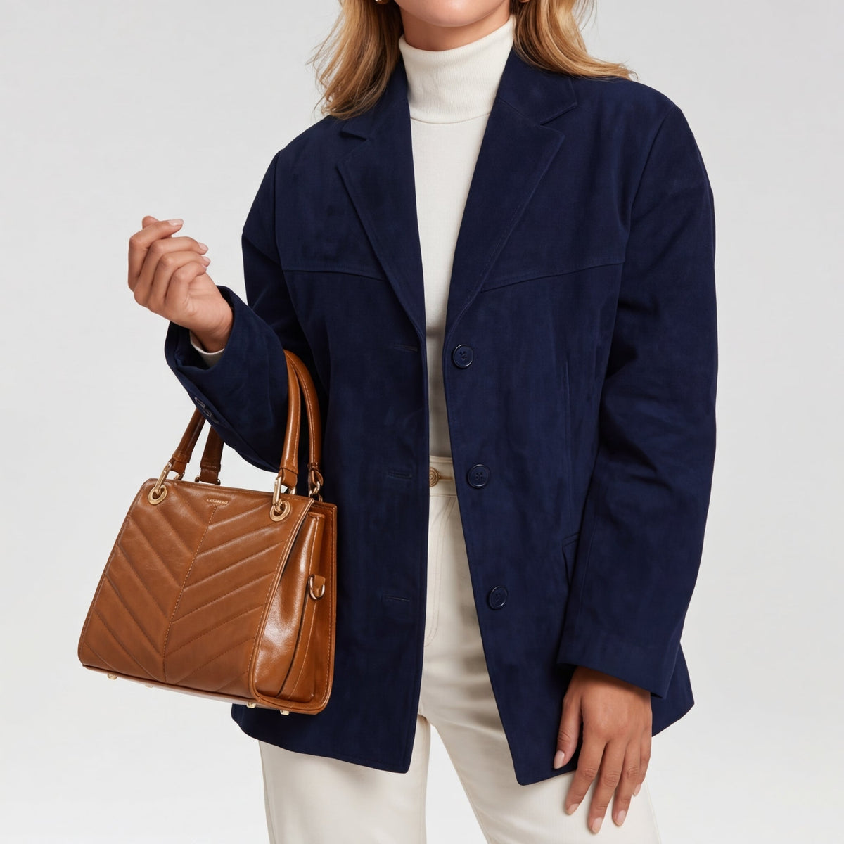 Women's Wool Blend Overcoat UK – single-breasted, view 2