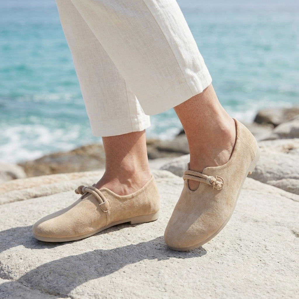 Women's Suede Comfort Loafers UK – supportive slip on, view 1