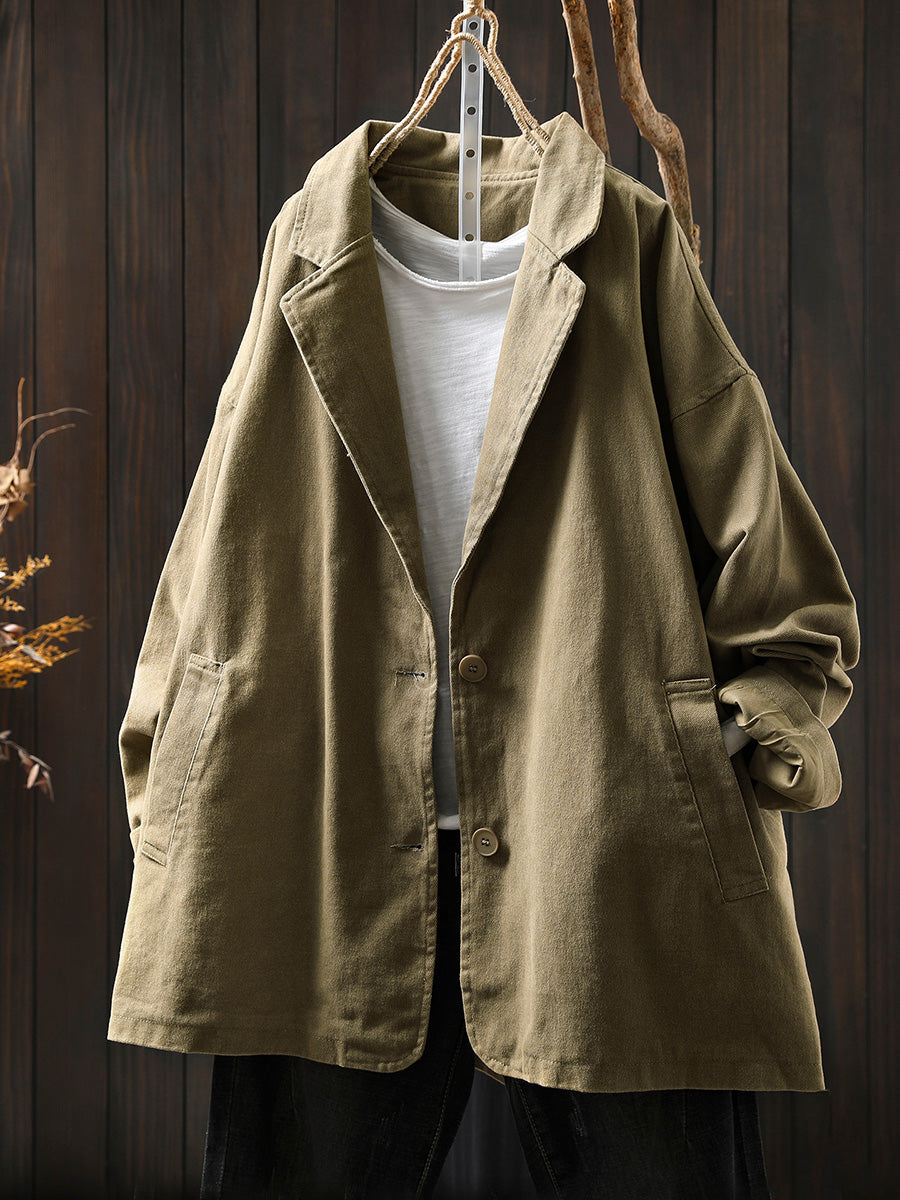 Women's Plus Size Hooded Cardigan – cotton-rich long sleeve, view 10 | The Thessaly | Huna