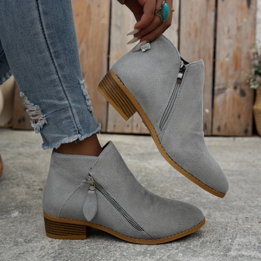 Women's zip comfort shoes – The Joanna by Huna – view 2