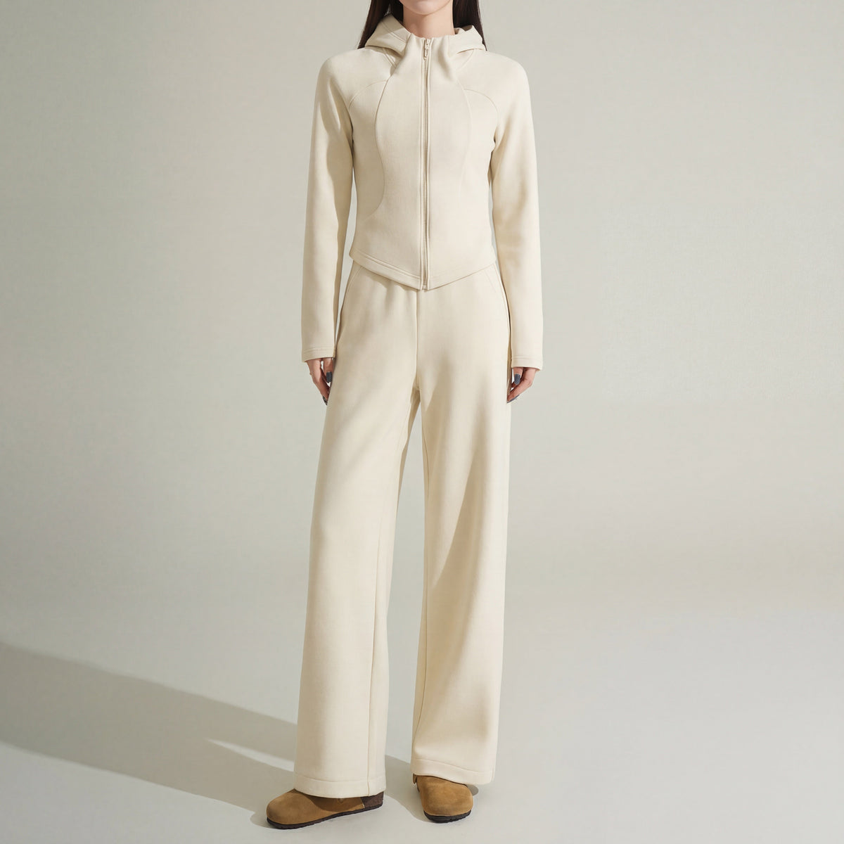 Women's Brushed Knit Co-ord Set UK – soft twoaset, view 1