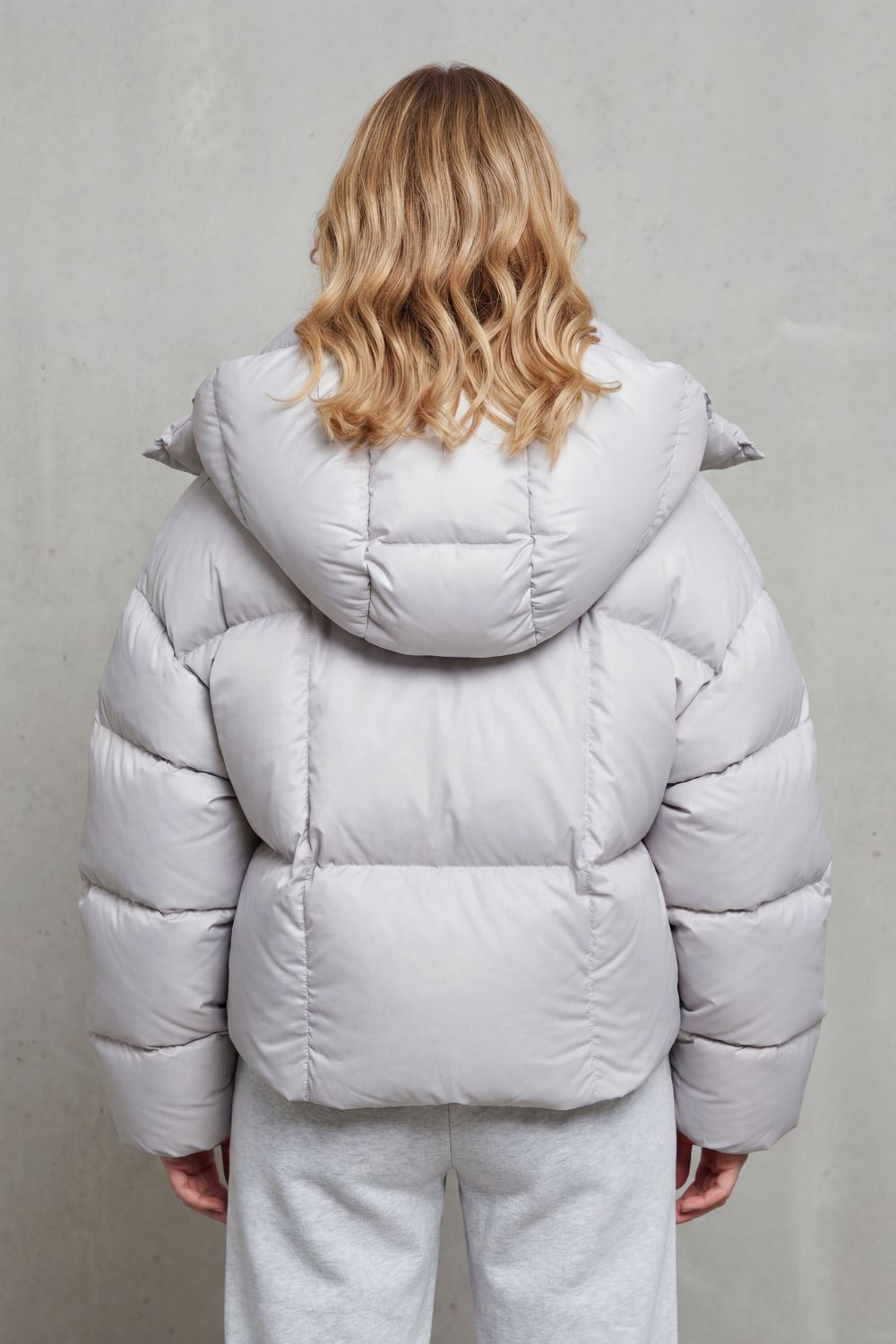 Women's Cropped Puffer Jacket – The Heliadora, view 3