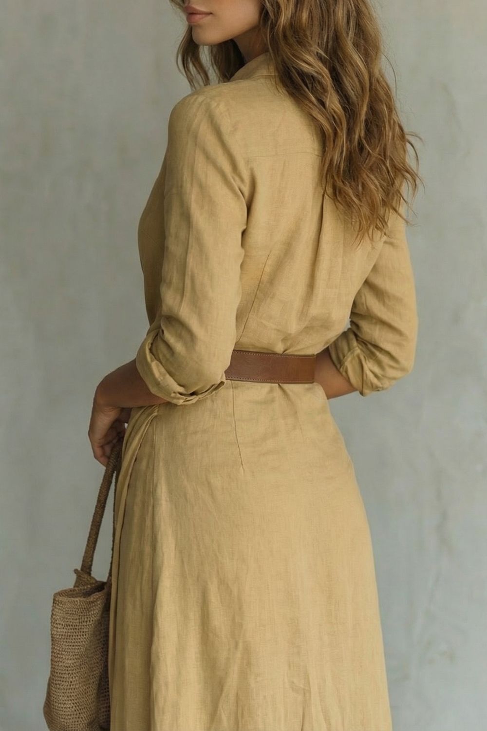 Women's wrap maxi dress – The Dovienne by Huna – view 4