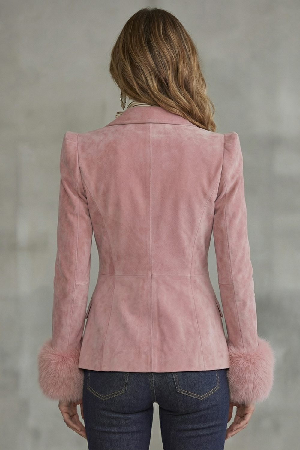 Women's suede blazer – The Xavielle by Huna – view 4