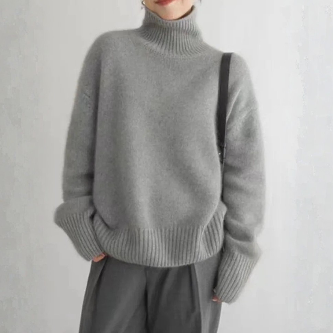 Women's Cashmere Turtleneck Jumper UK – soft winter layer, view 4