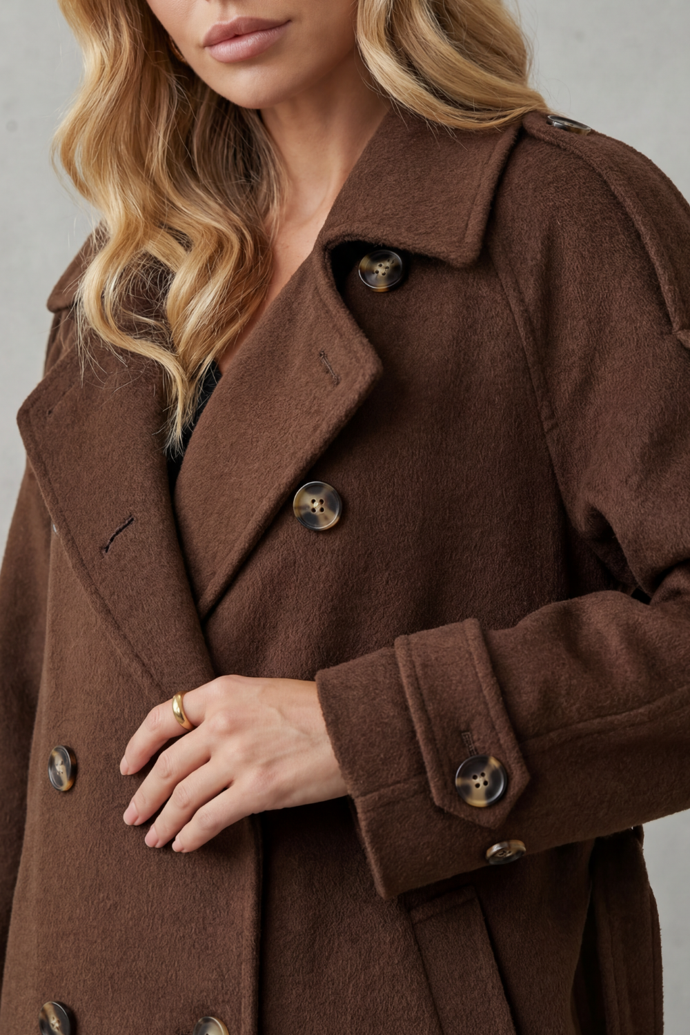 Women's oversized trench – The Jessamine by Huna – view 5