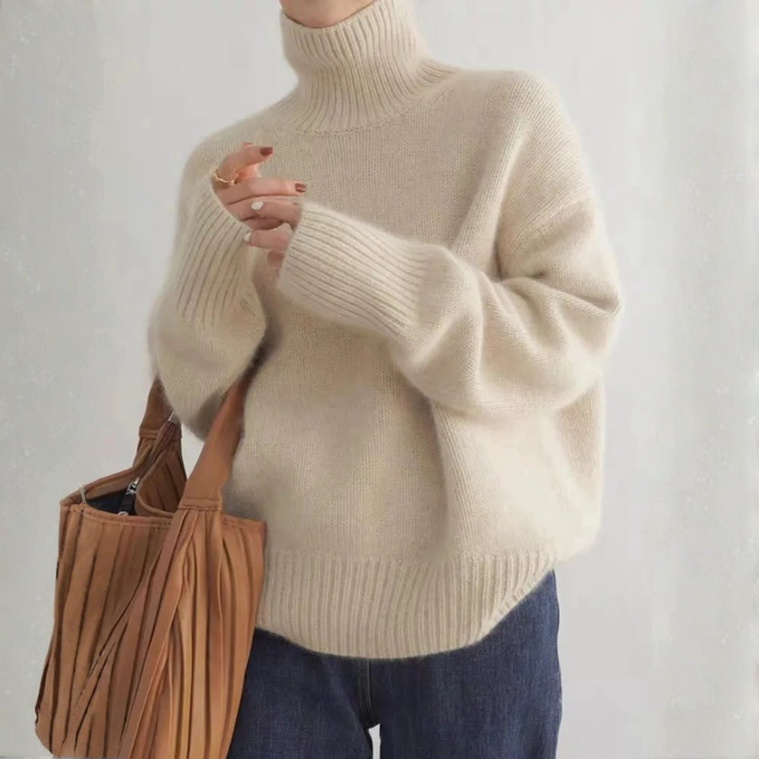 Women's Cashmere Turtleneck Jumper UK – soft winter layer, view 5