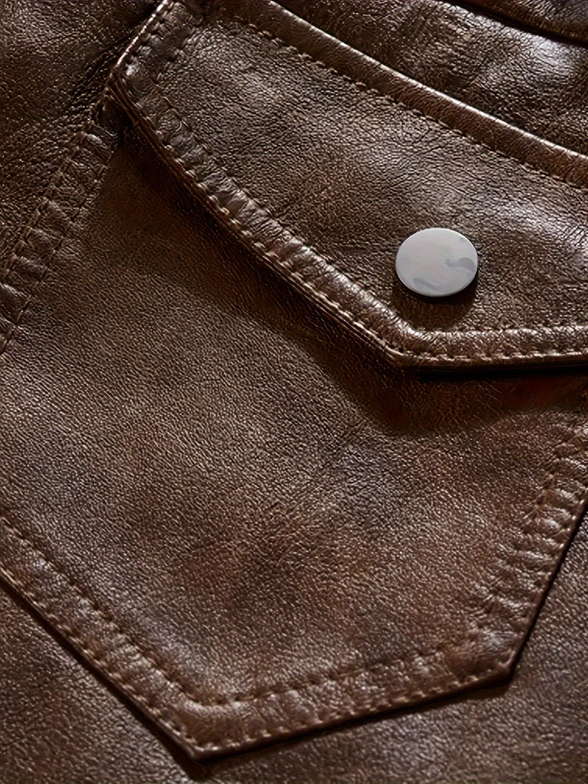 Men's hooded pu leather jacket – The Maddox by Huna – view 28