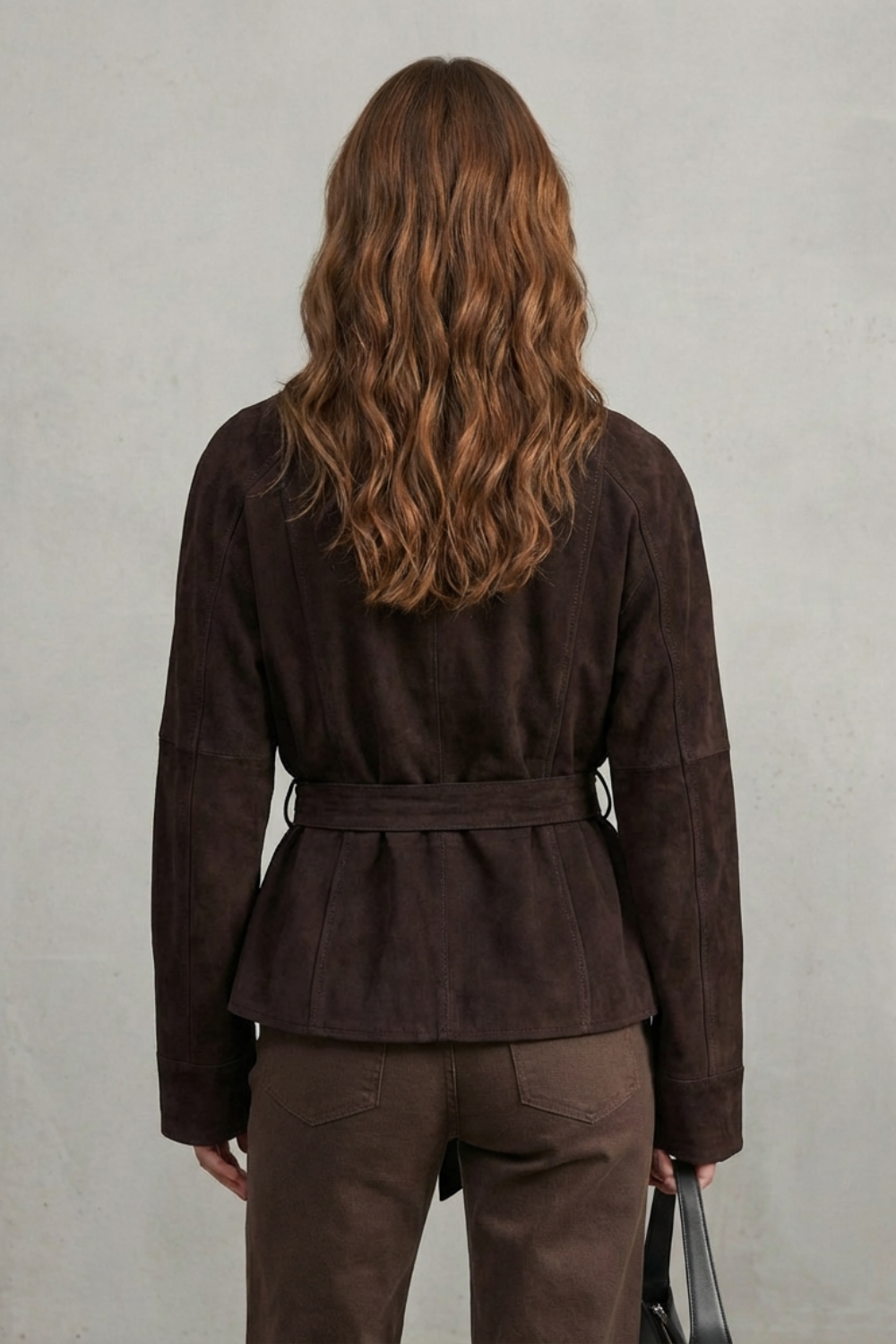 Women's Cropped Wool Jacket – The Amandelle, view 4
