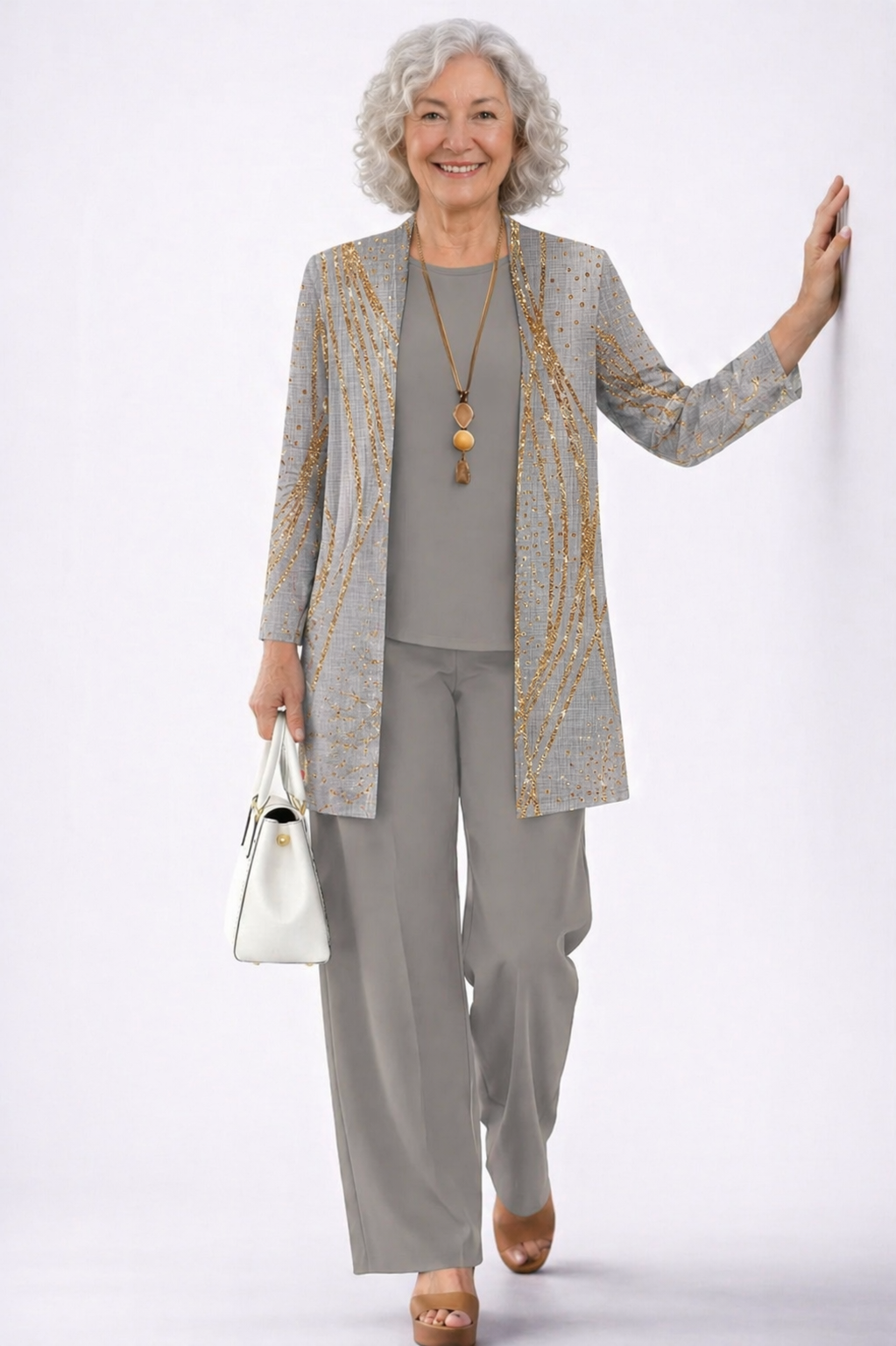 Women's 3 Piece Set UK – Blue & Gold Marble | The Avalon | Huna