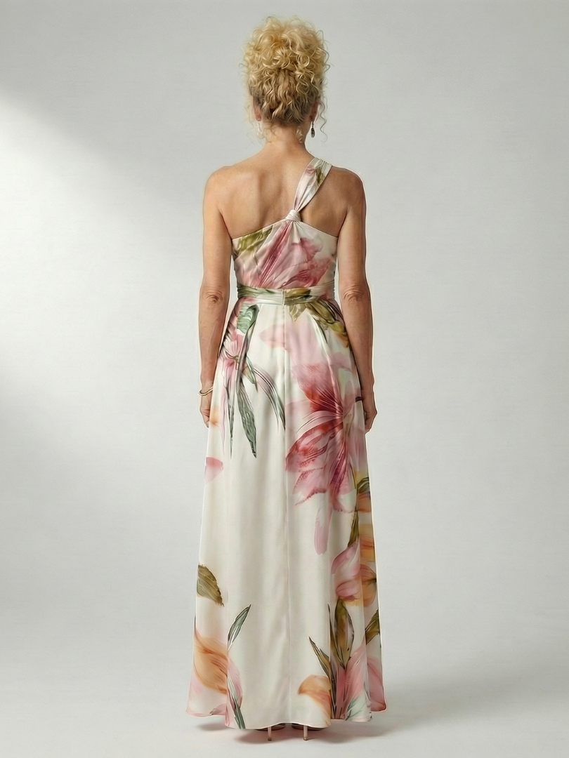 Amiel – Women's Floral Halter Maxi Dress | Huna