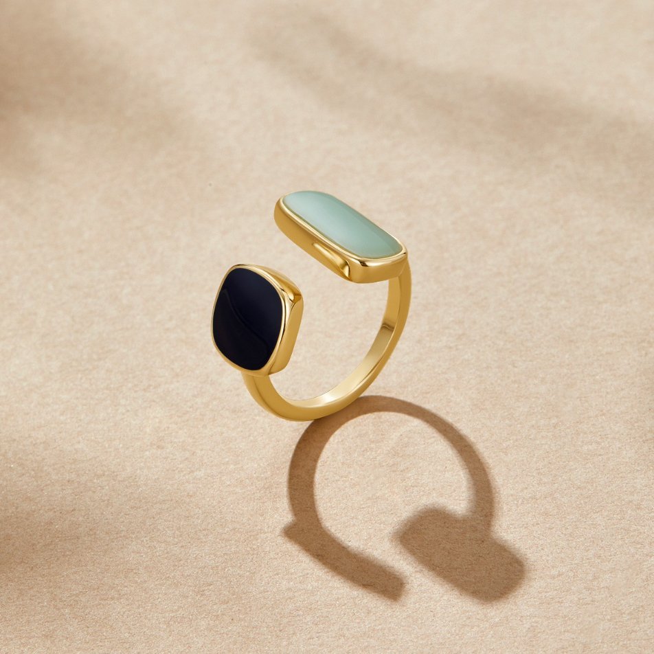 The Aqua – Women's Aquamarine Wrap Ring | Huna Signatures