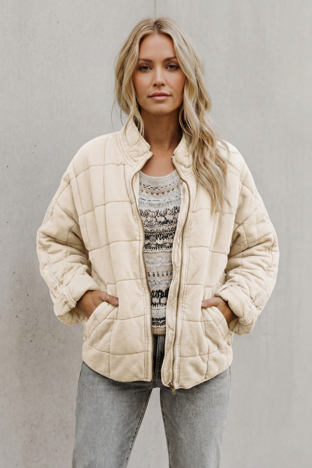 Women's quilted jacket – The Hesperine by Huna – view 16