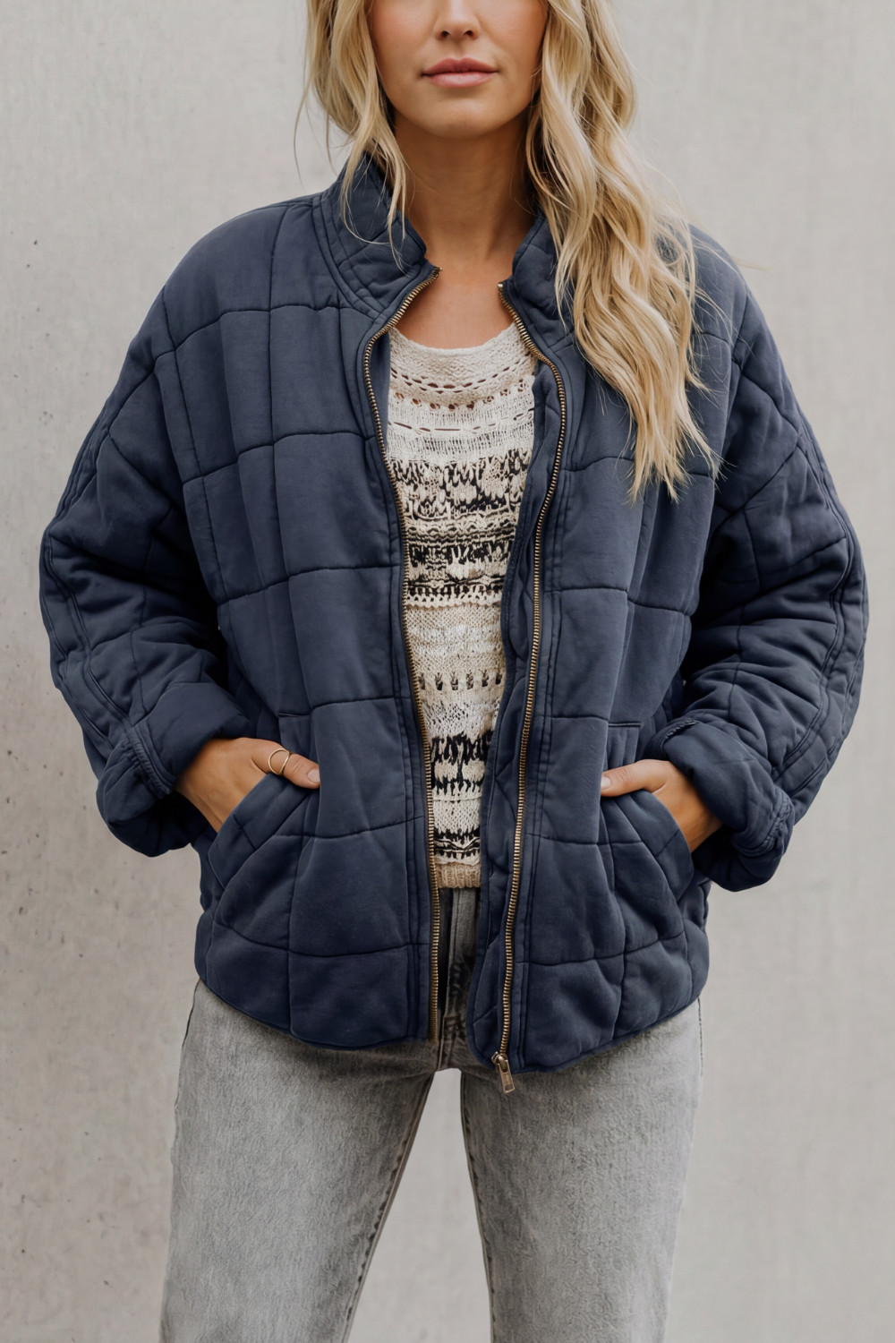 Women's quilted jacket – The Hesperine by Huna – view 17