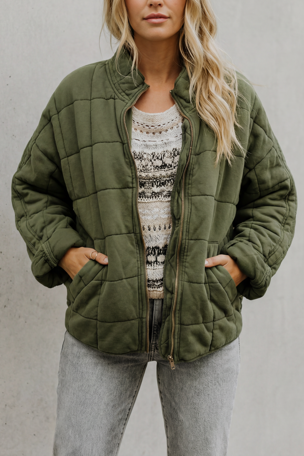 Women's quilted jacket – The Hesperine by Huna – view 1