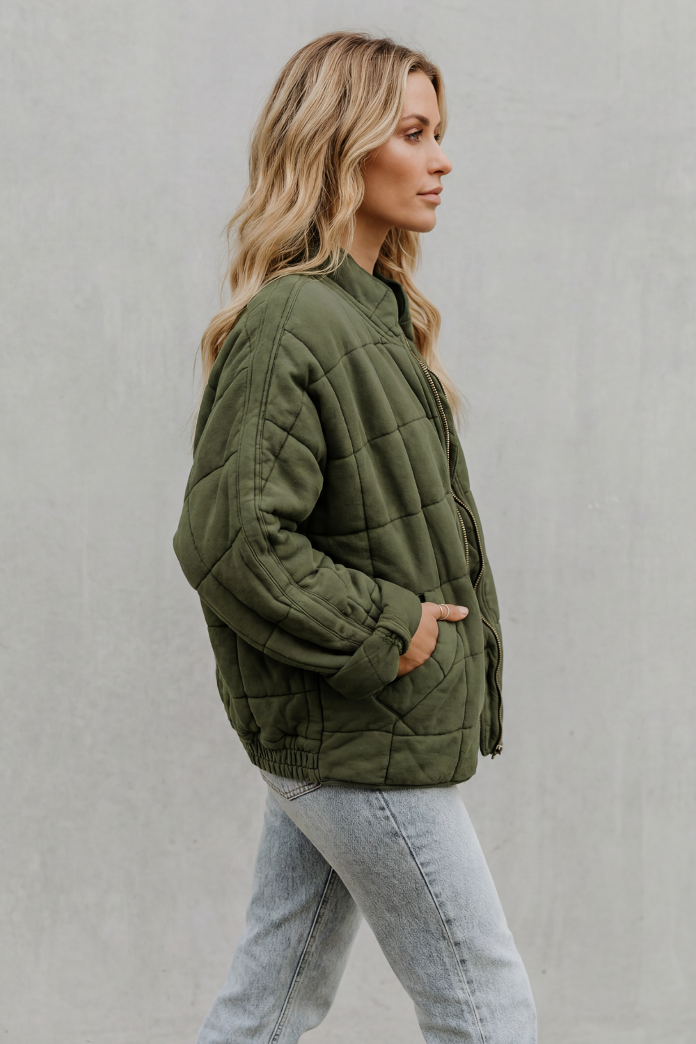 Women's quilted jacket – The Hesperine by Huna – view 3
