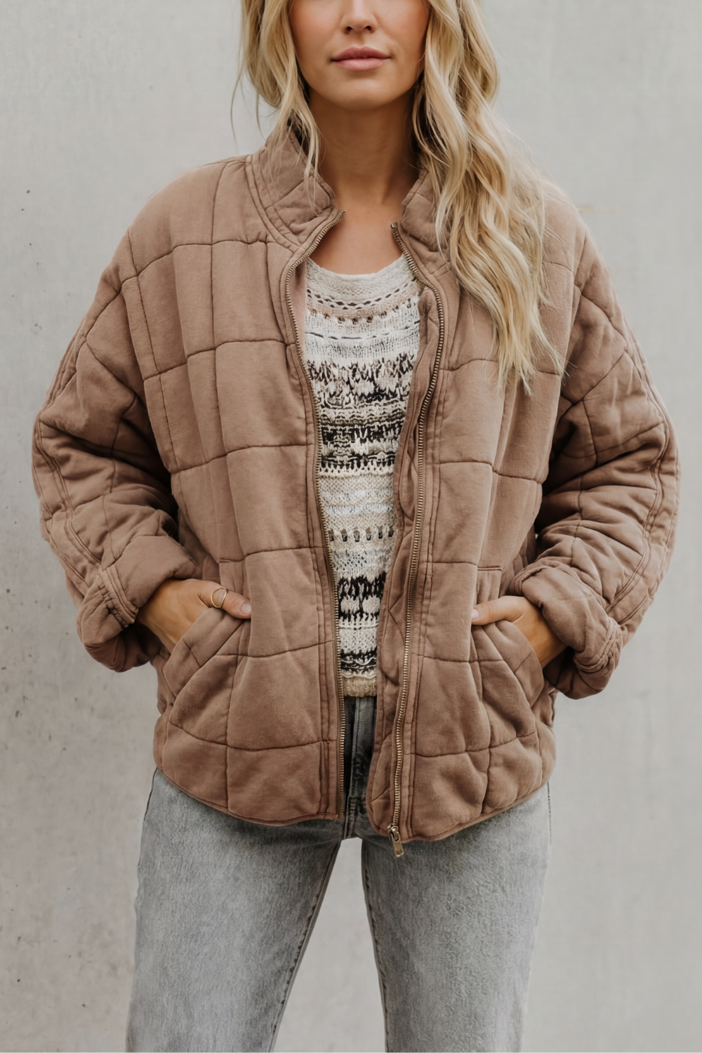 Women's quilted jacket – The Hesperine by Huna – view 7