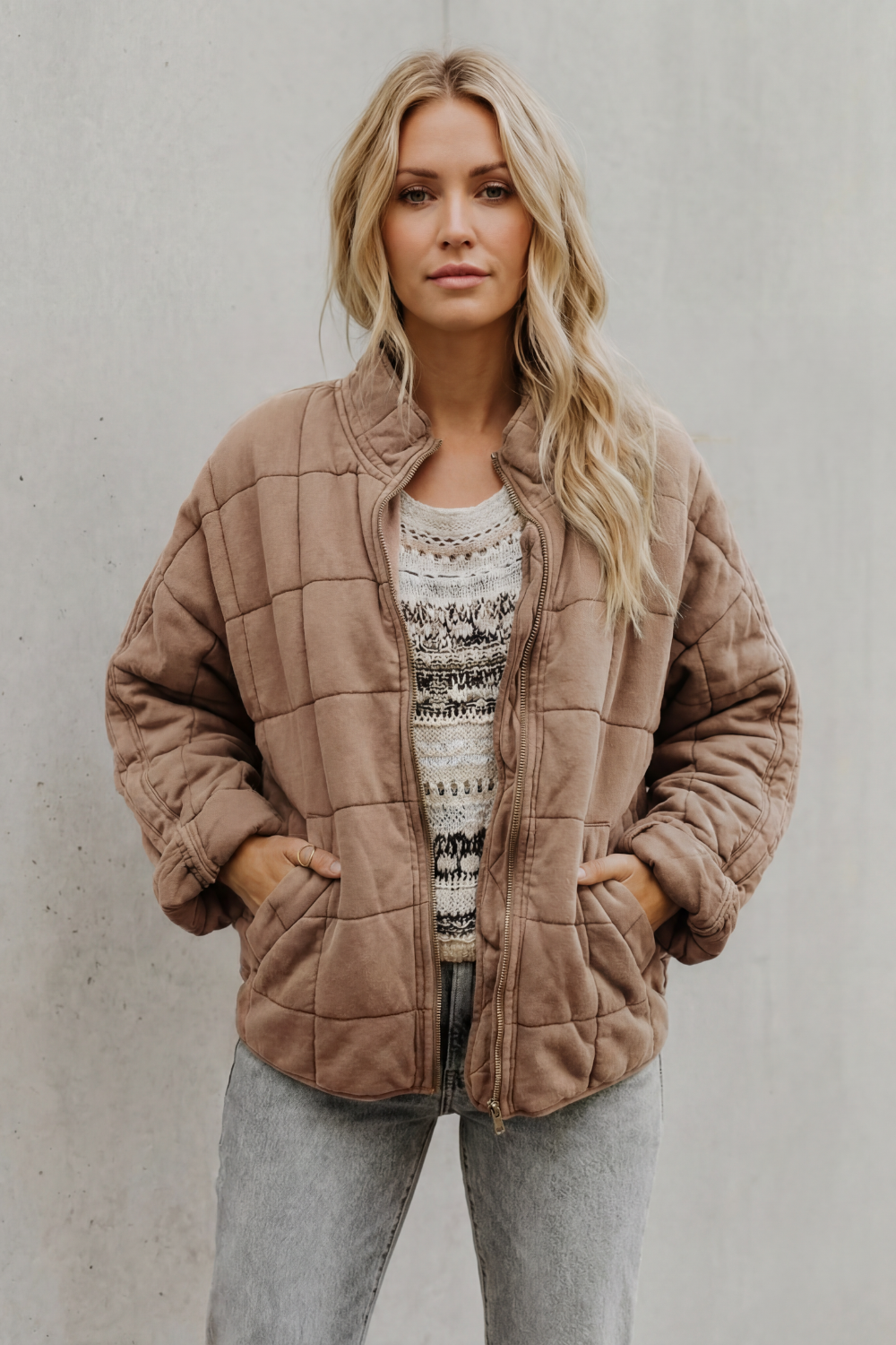 Women's quilted jacket – The Hesperine by Huna – view 8