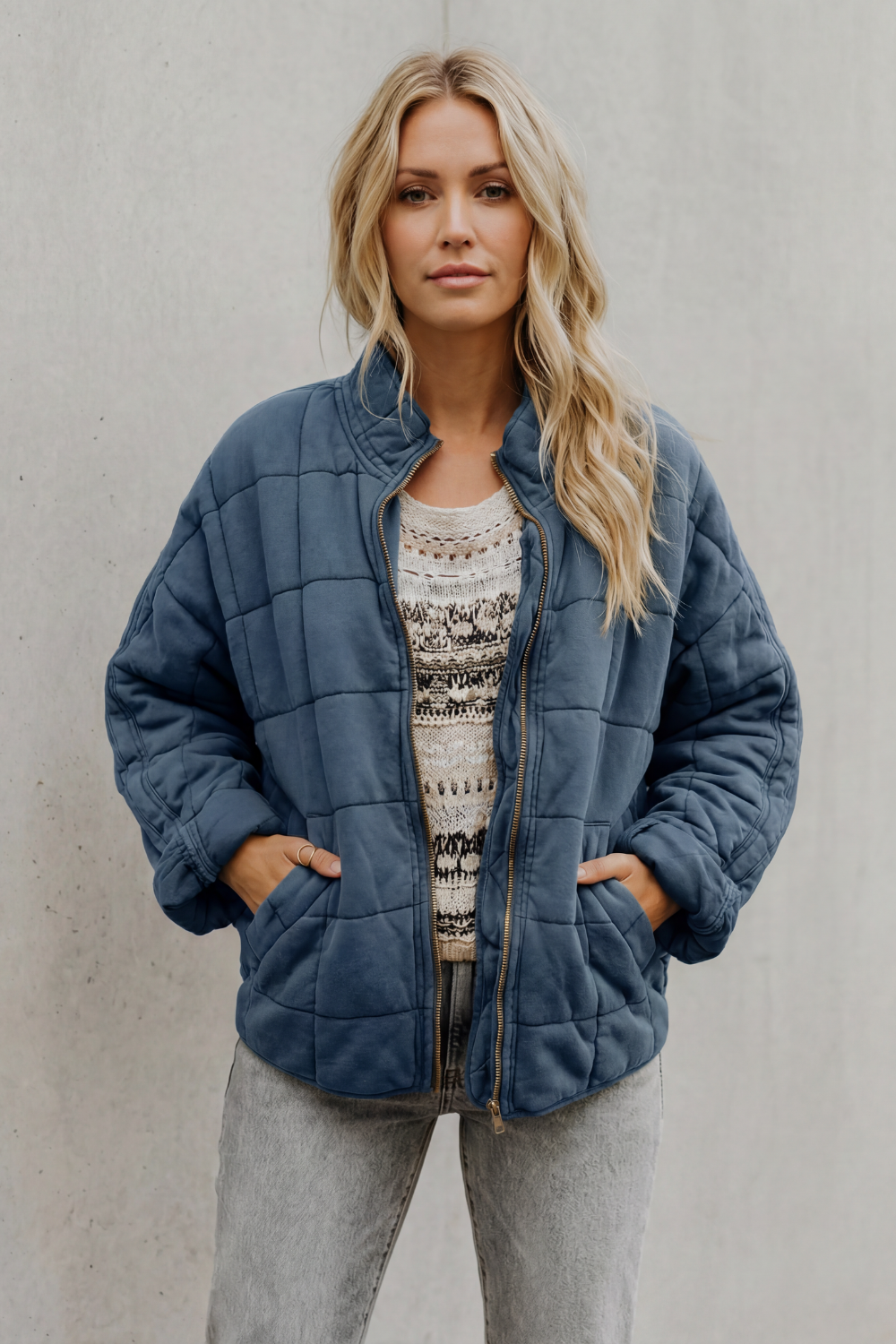 Women's quilted jacket – The Hesperine by Huna – view 10
