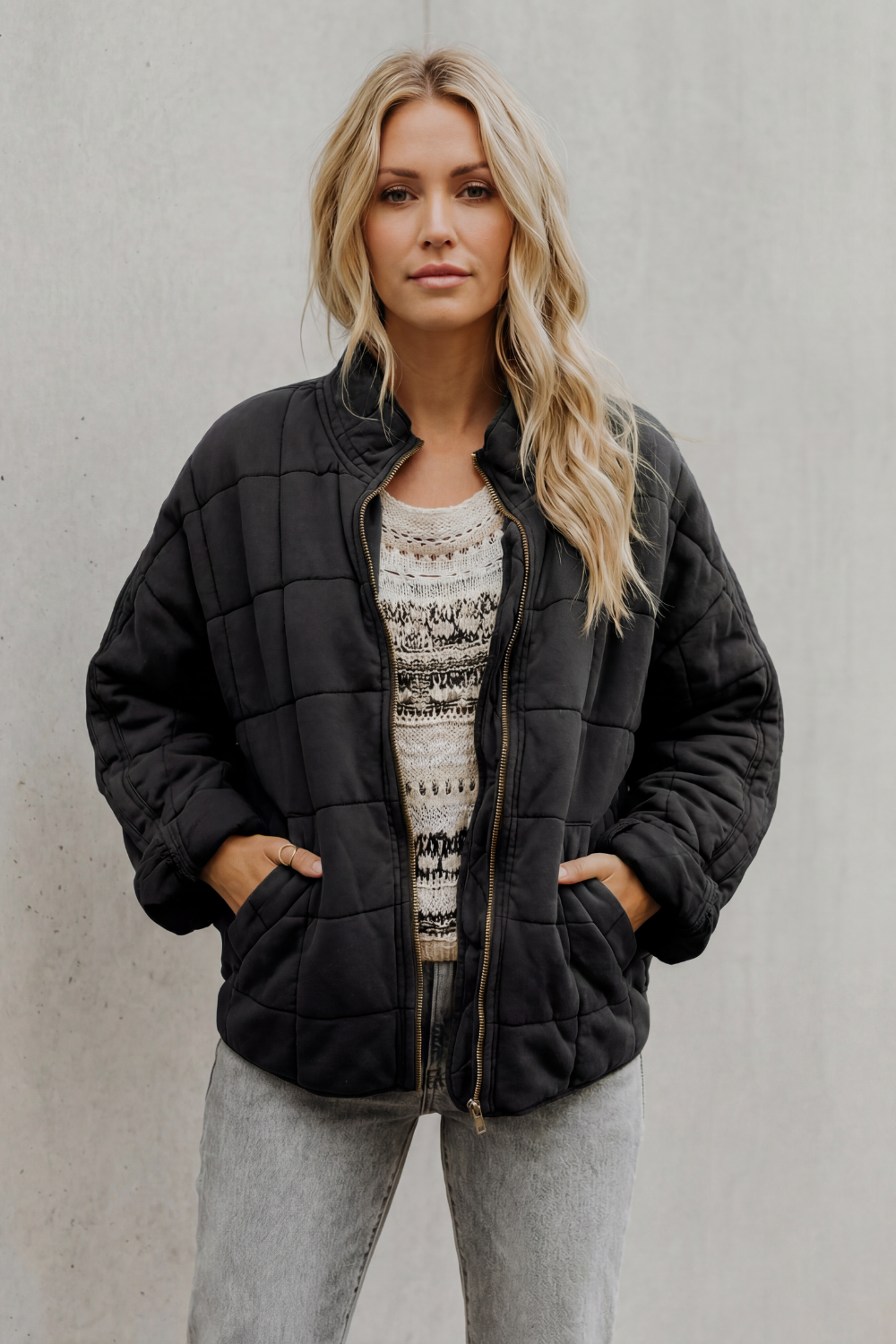 Women's quilted jacket – The Hesperine by Huna – view 12