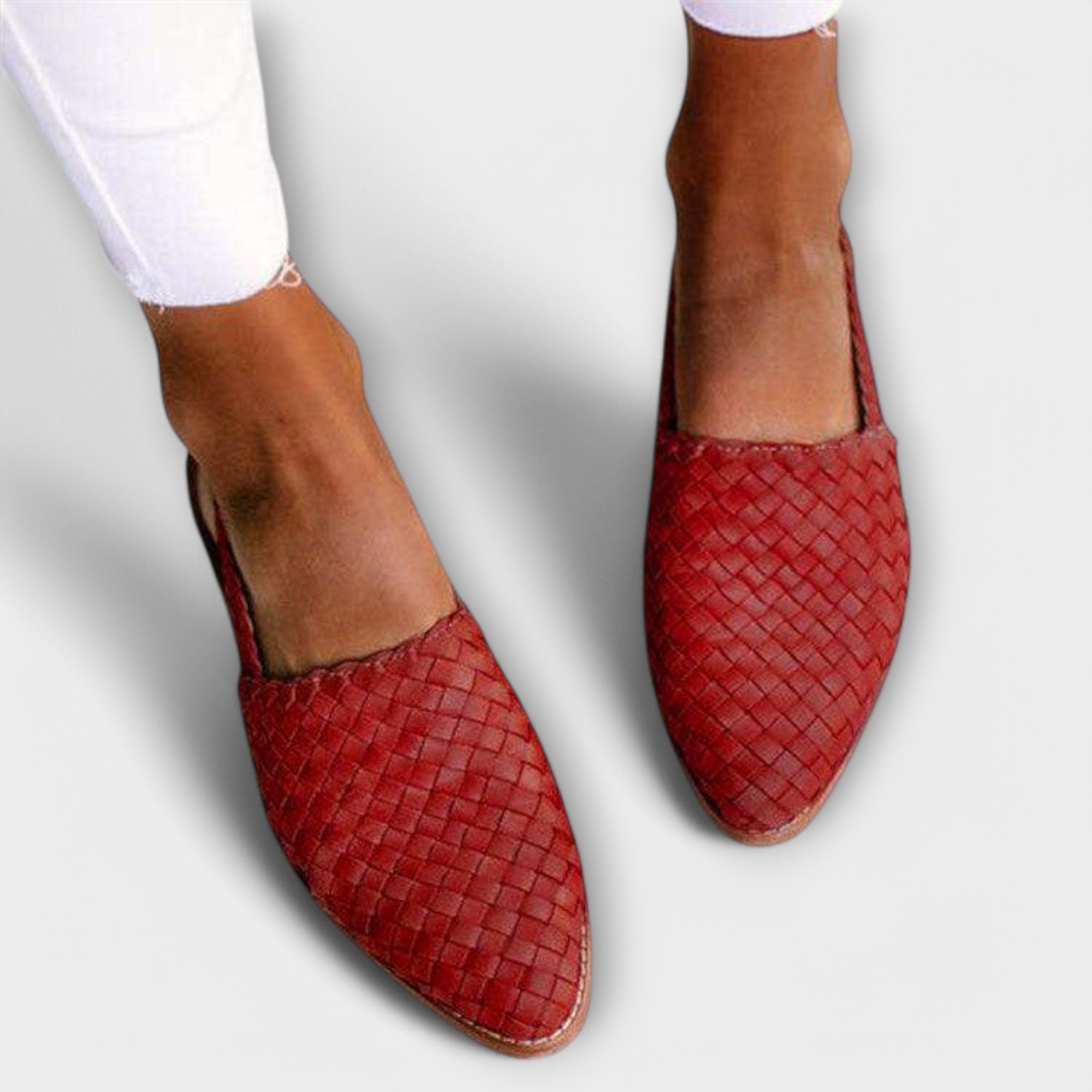Women's Woven Slingback Loafers – Comfort Flat | The Aurora | Huna