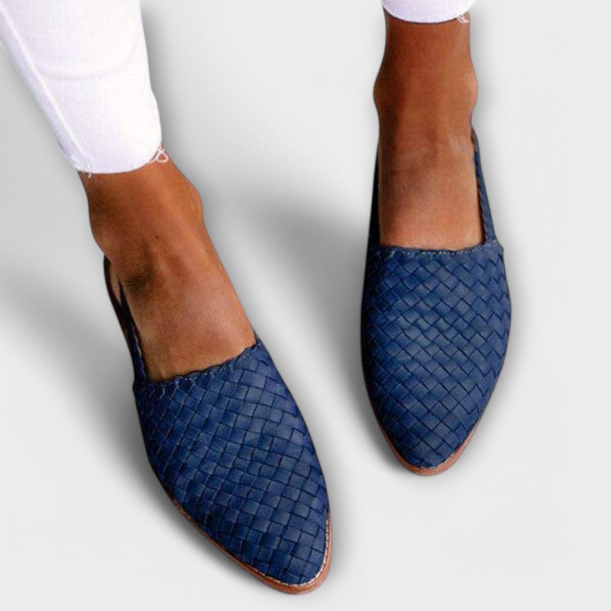 Women's Woven Slingback Loafers – Comfort Flat | The Aurora | Huna