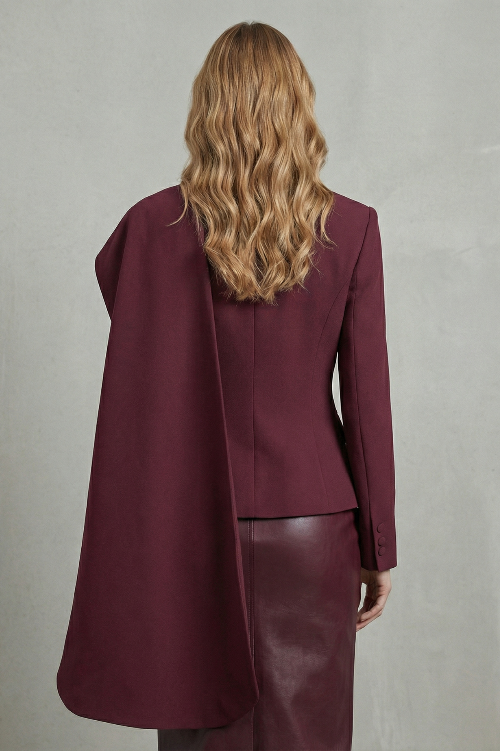 Women's Asymmetric Blazer – The Persephone-Rose, view 4