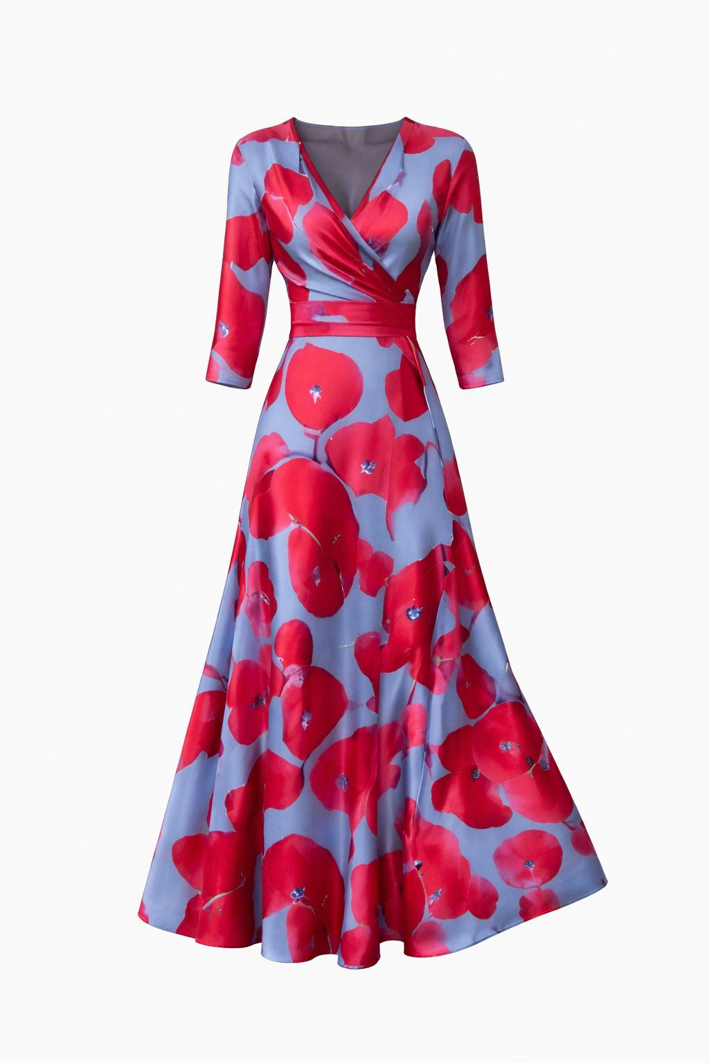 The Margot – Women's Floral Midi Dress – Huna