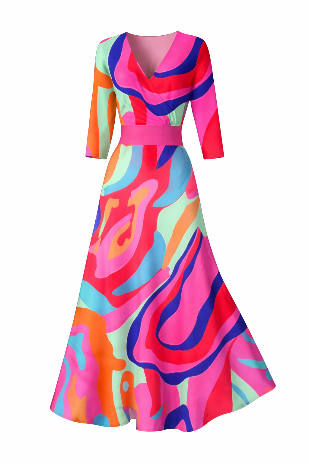 The Margot – Women's Floral Midi Dress – Huna