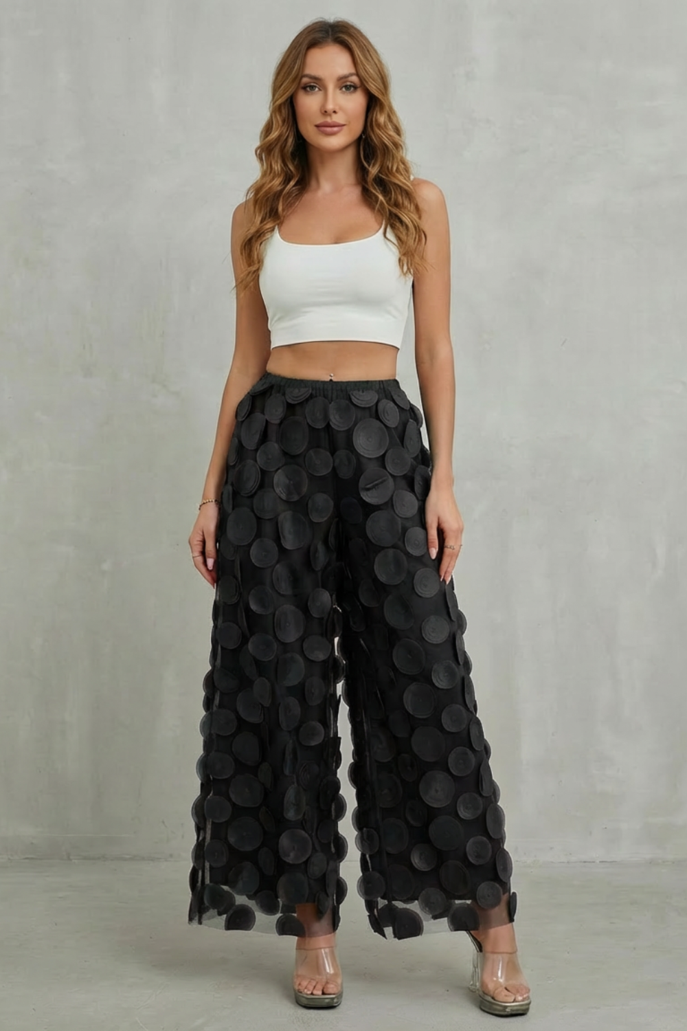 Women's Wide Leg Trousers – The Zinnavelle, view 6