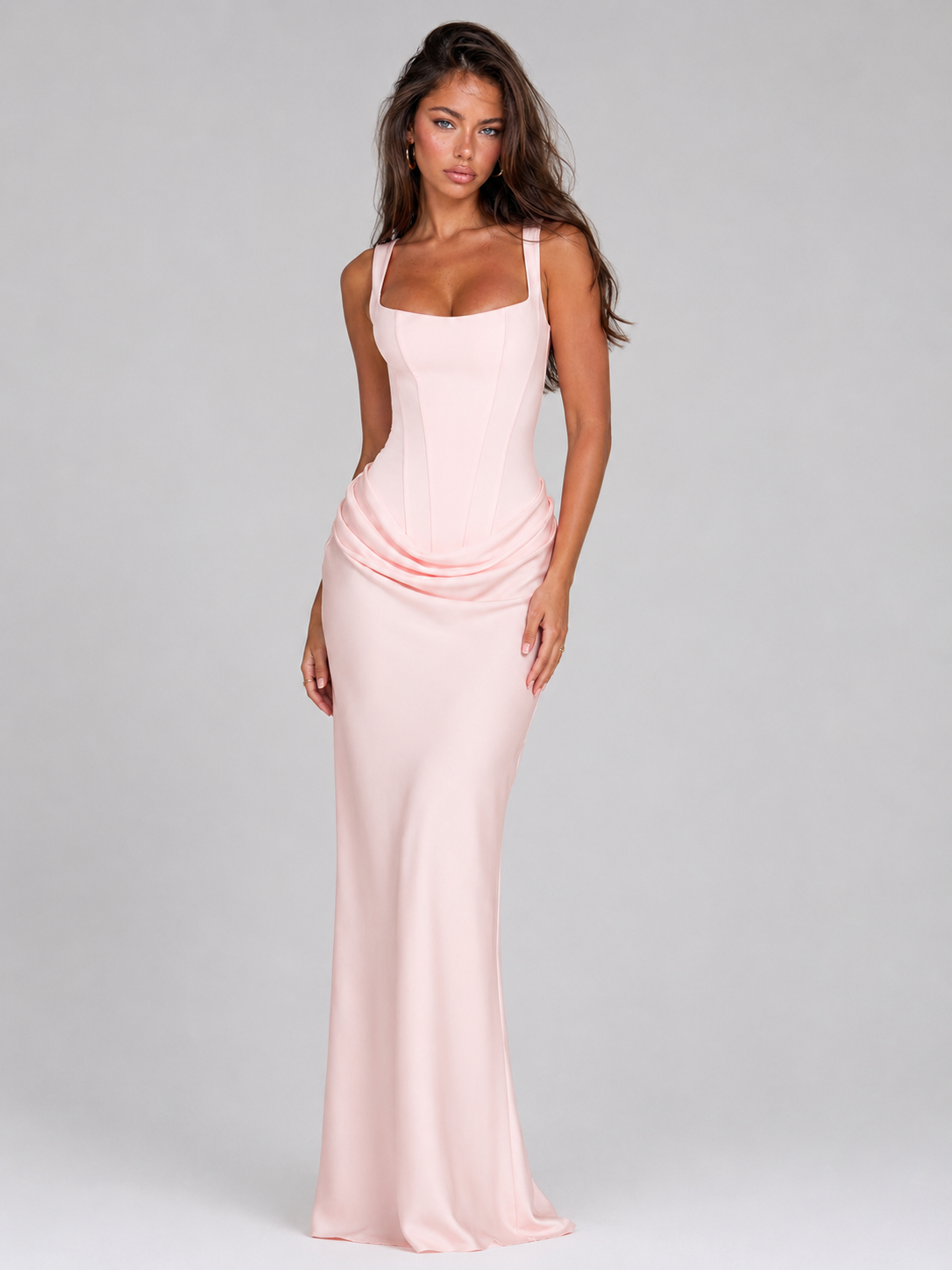 The Vionnet – Women's Corset Bodycon Evening Maxi Dress | Huna
