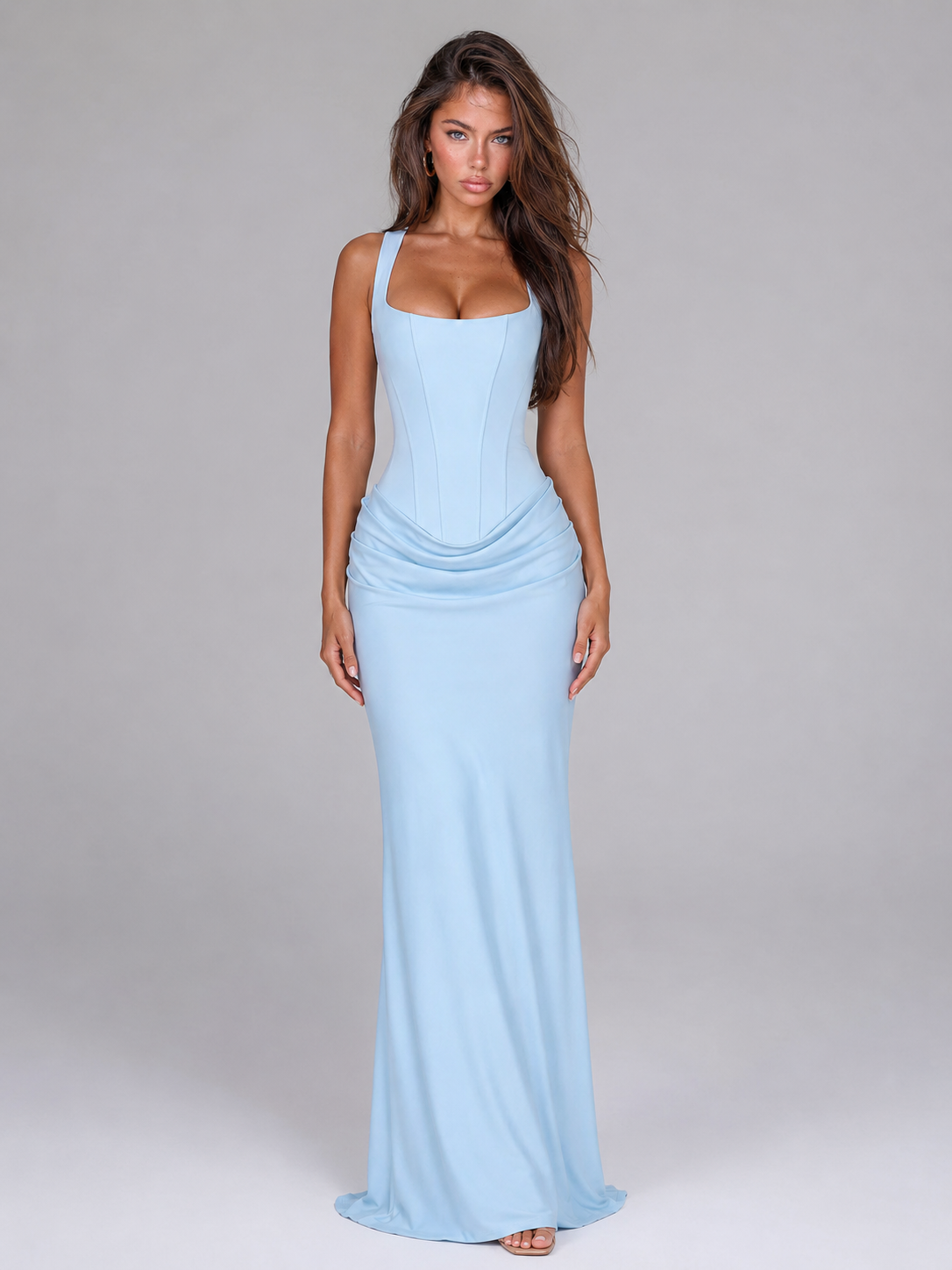 The Vionnet – Women's Corset Bodycon Evening Maxi Dress | Huna
