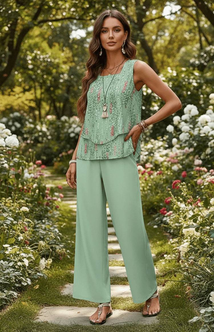 Women's Breezy Linen Two Piece Set – Co-ord | The Iris | Huna