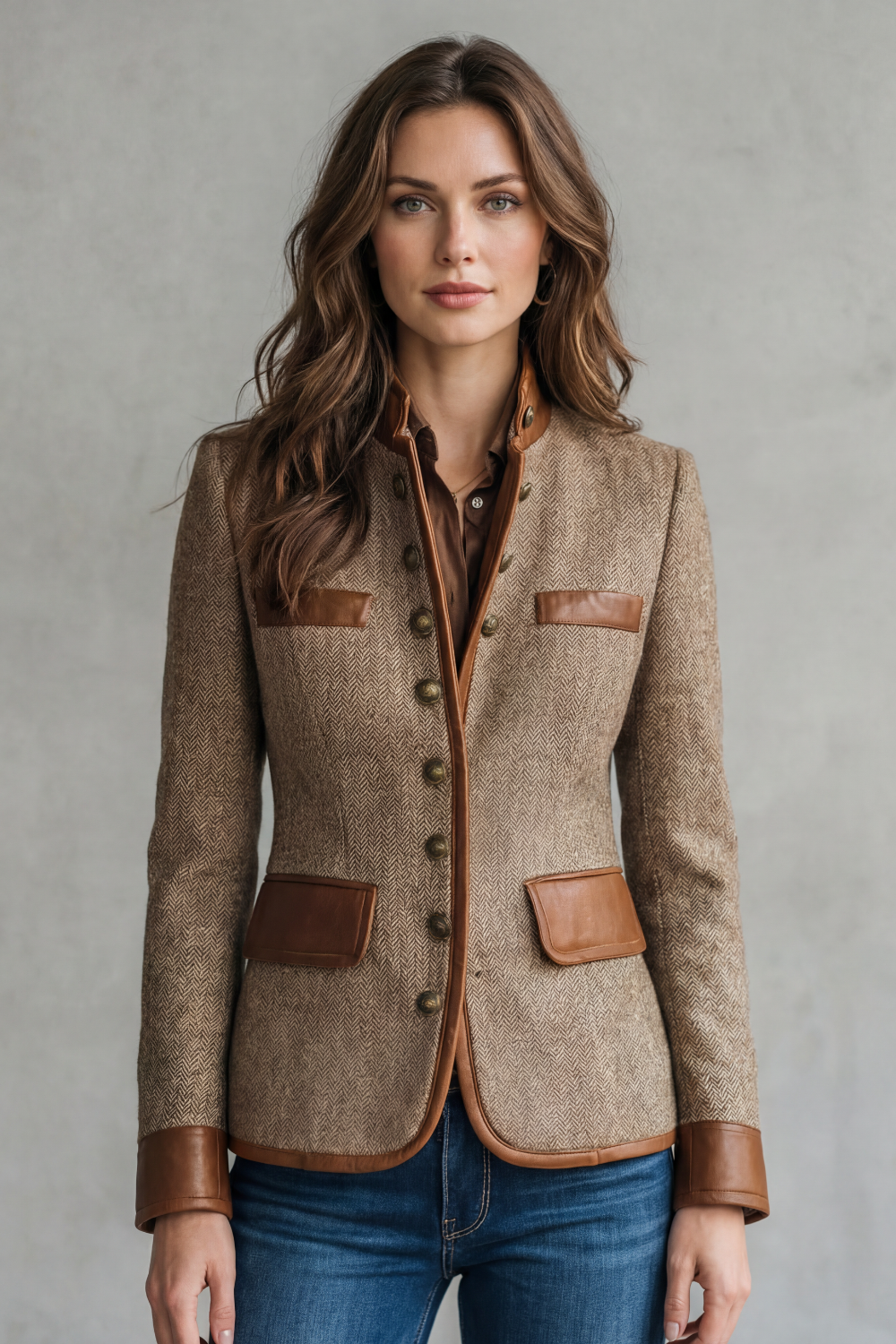 Women's tweed jacket – The Corisande by Huna – view 2