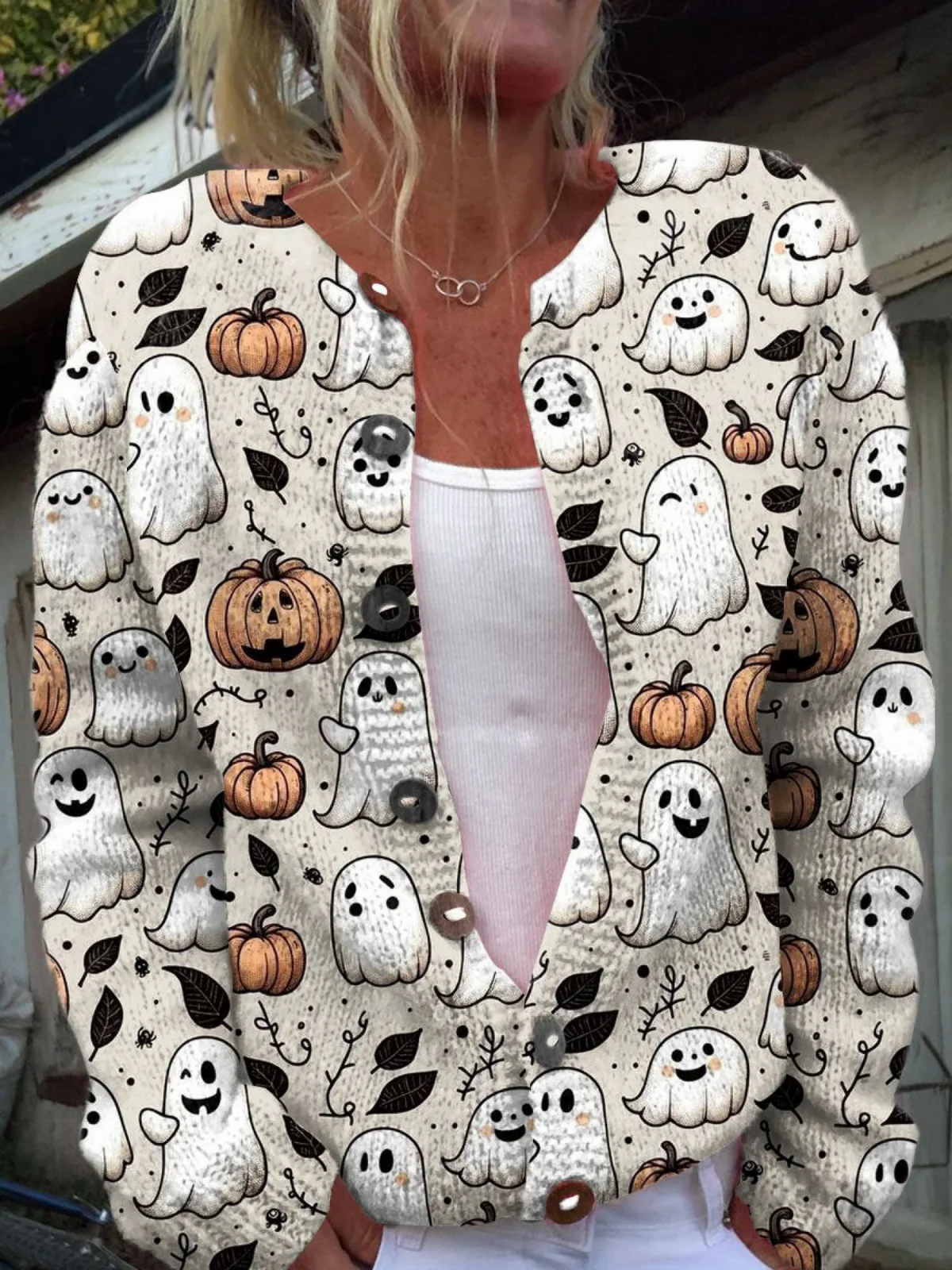 Women's Buttoned Cardigan UK – Autumnal Soft Knit | The Cosette | Huna