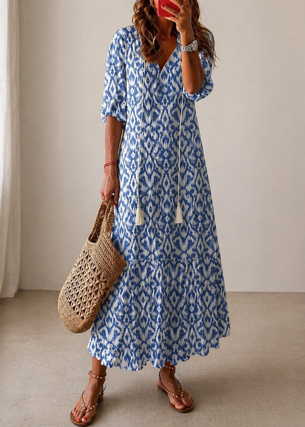 The Aurore – Women's Boho Maxi Dress – Huna