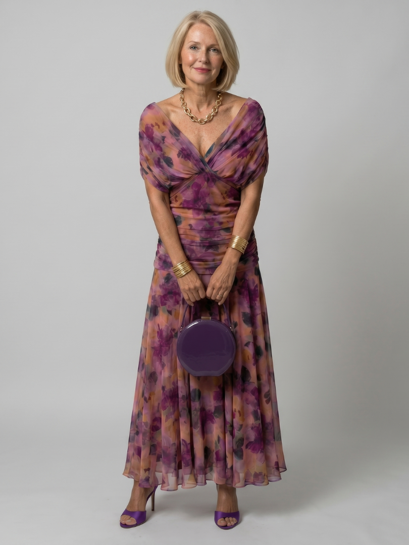 Calen – Women's Off Shoulder Midi Dress | Huna