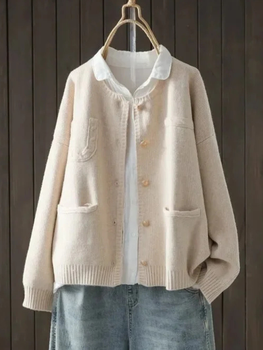Women's Cardigan UK – Blush Soft Knit | The Marcella | Huna
