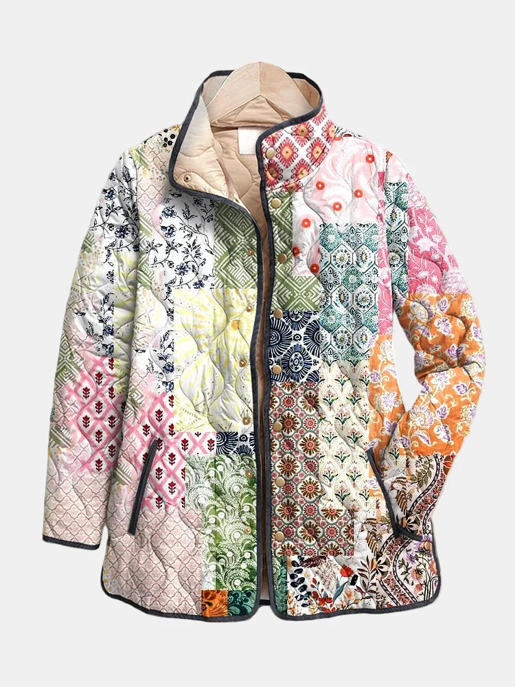 Women's Floral Quilted Jacket UK – Lightweight Spring Fall | The Amara | Huna