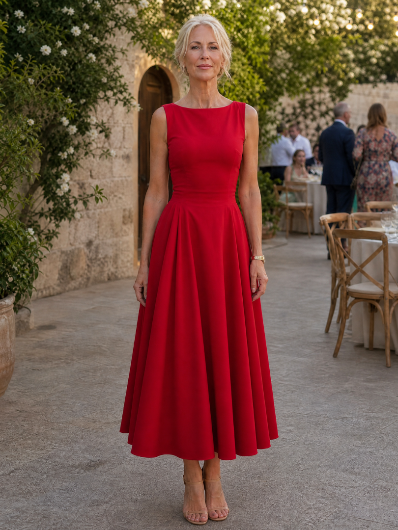 The Corane – Women's Wedding Guest Midi Dress | Huna