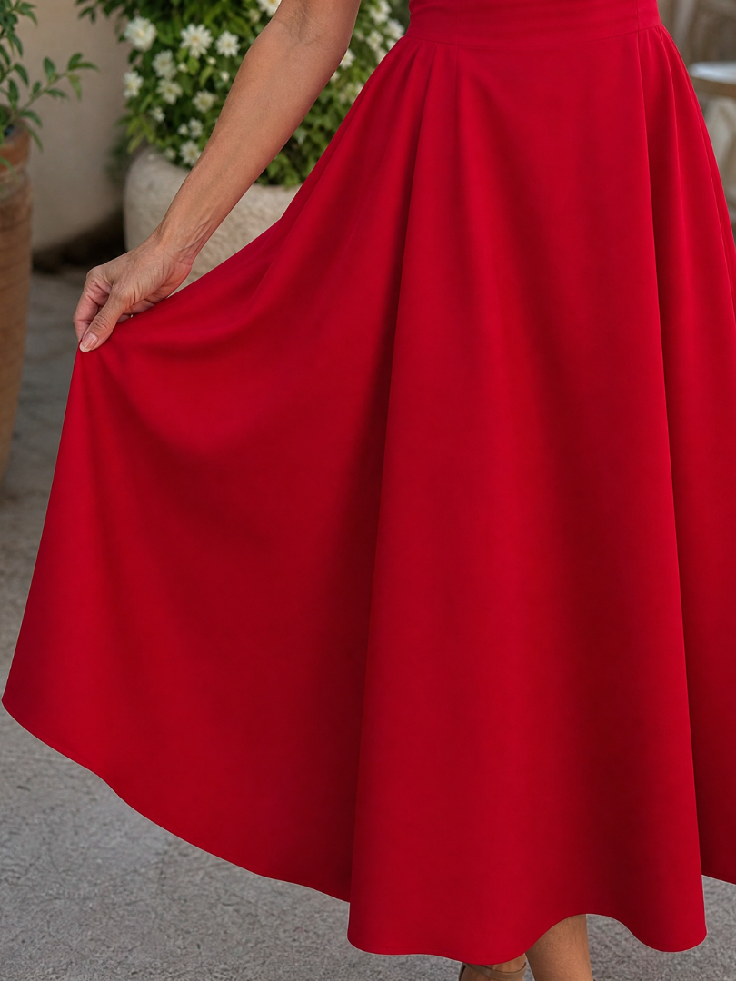 The Corane – Women's Wedding Guest Midi Dress | Huna