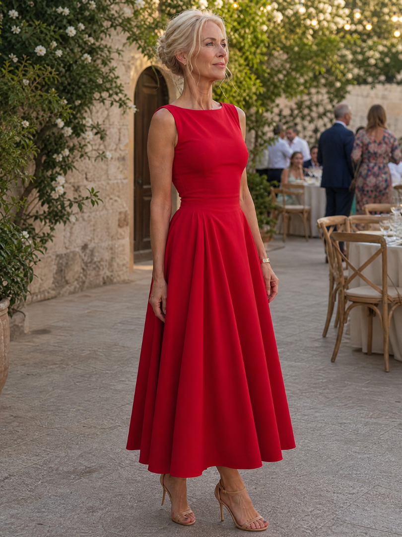 The Corane – Women's Wedding Guest Midi Dress | Huna