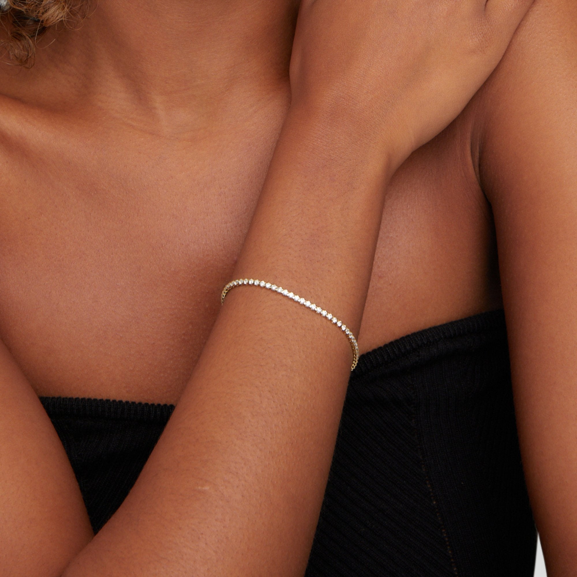 The Cordelia – Women's 18K Gold Tennis Bracelet | Huna Signatures