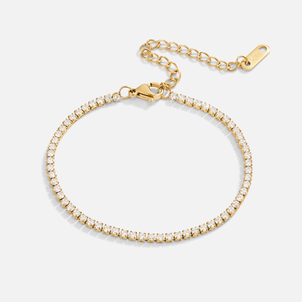 The Cordelia – Women's 18K Gold Tennis Bracelet | Huna Signatures
