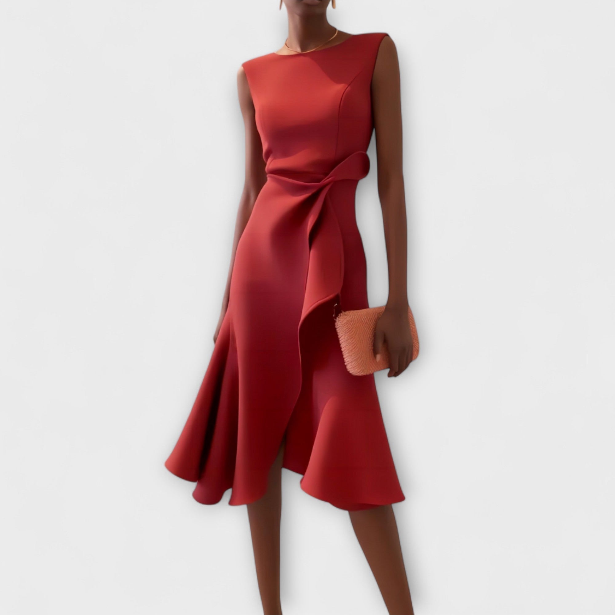The Darlene – Women's Sophisticated Midi Dress | Huna